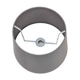 Adelaide Steel Grey Tapered Cotton Mix Lampshade - 40cm