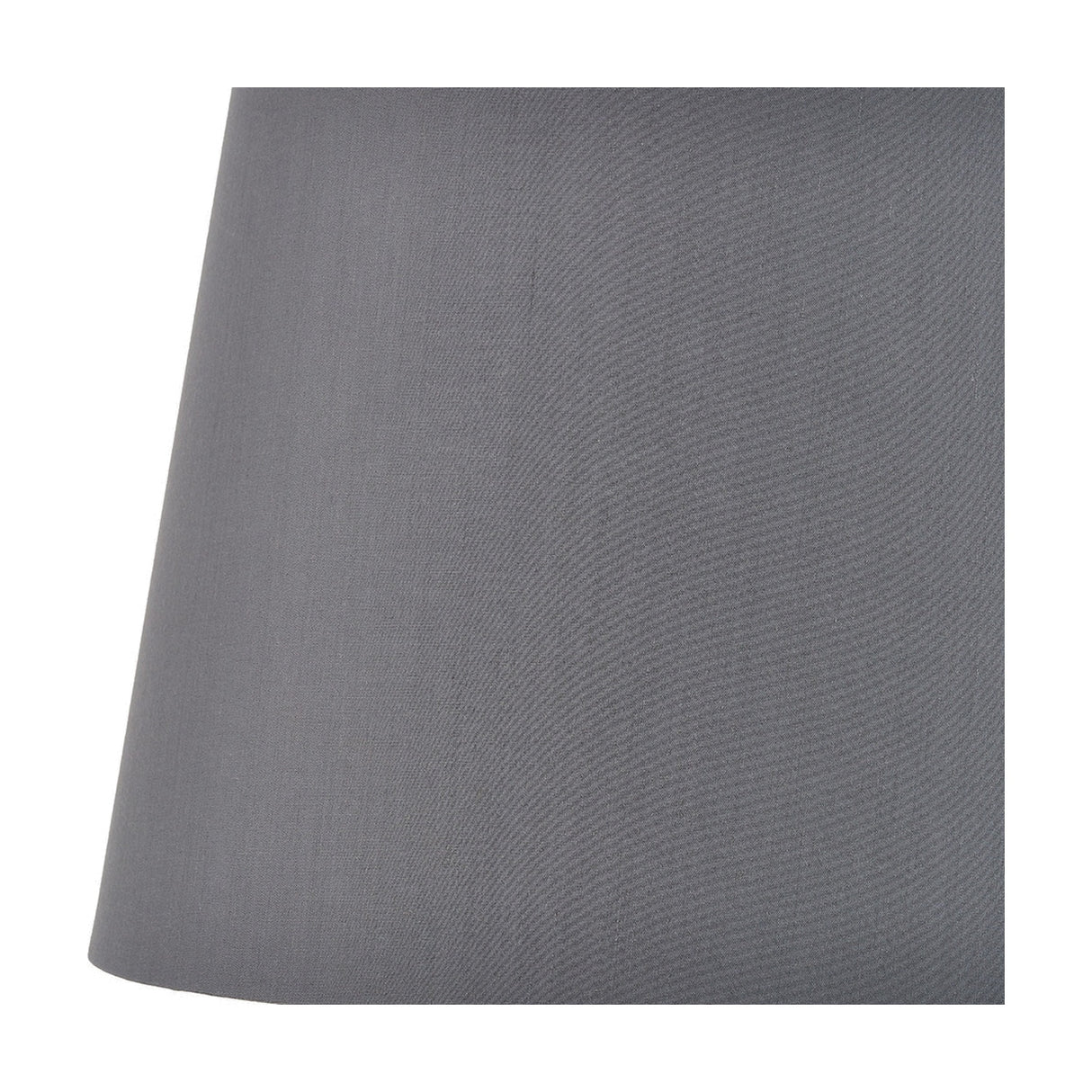 Adelaide Steel Grey Tapered Cotton Mix Lampshade - 20cm