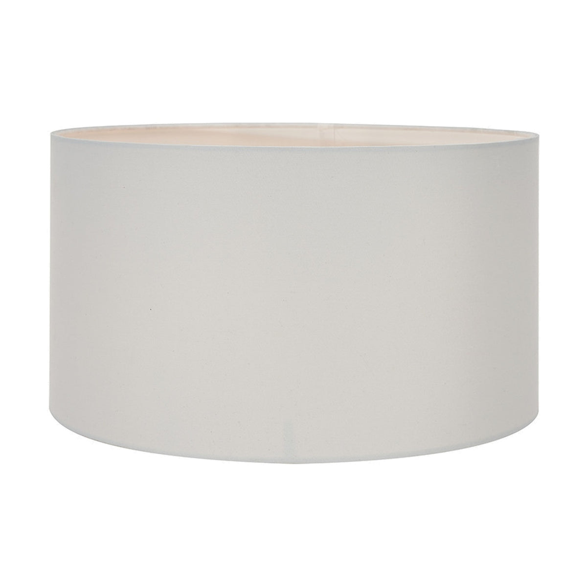 Harry Ivory Cotton Mix Cylinder Lampshade, 35cm wide, in a plain drum shape with a fabric finish, shown against a plain white background.