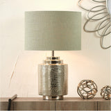 Edward Pistachio Green Linen Cylinder Lampshade - 40cm