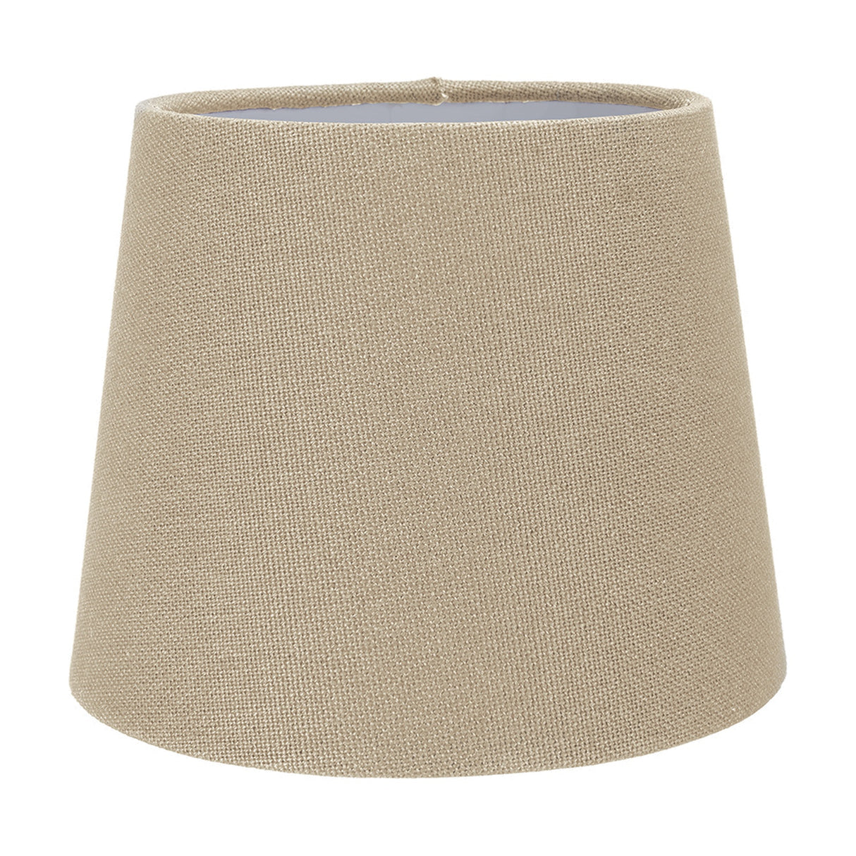 Pelham Taupe Handloom Tapered Candle Clip Lampshade - 15cm
