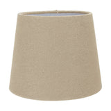 Pelham Taupe Handloom Tapered Candle Clip Lampshade - 15cm
