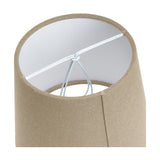 Pelham Taupe Handloom Tapered Candle Clip Lampshade - 15cm