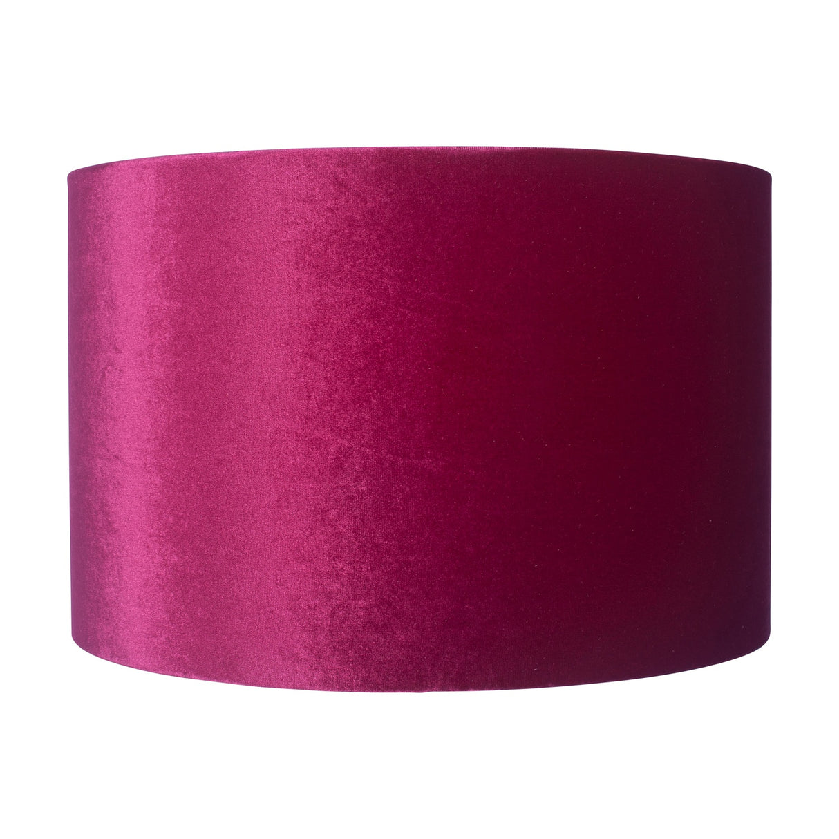 Bow Raspberry Velvet Cylinder Lampshade - 25cm