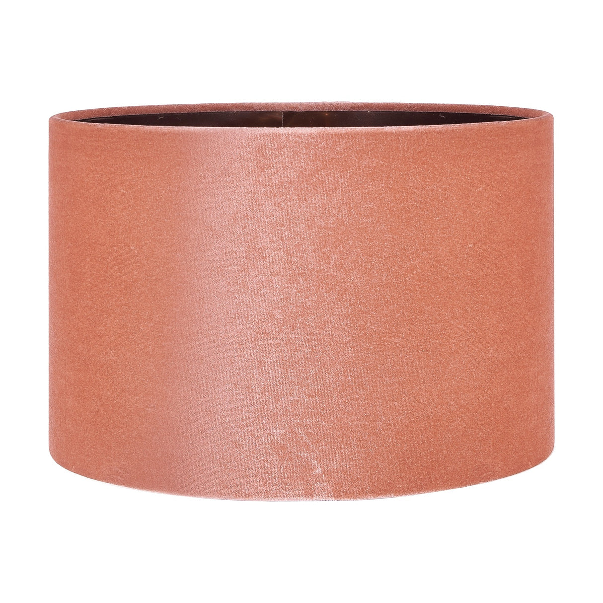 Bow Apricot Velvet Cylinder Lampshade - 35cm
