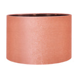 Bow Apricot Velvet Cylinder Lampshade - 40cm