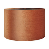Bow Tobacco Velvet Cylinder Lampshade - 40cm