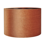 Bow Tobacco Velvet Cylinder Lampshade - 40cm