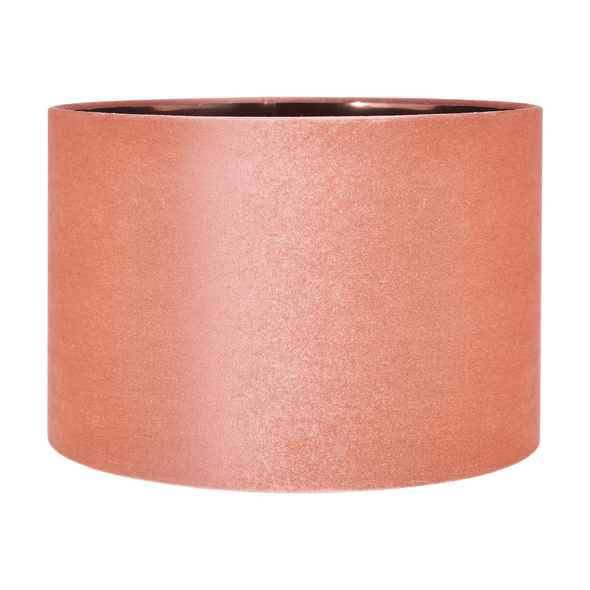 Bow Apricot Velvet Cylinder Lampshade - 45cm