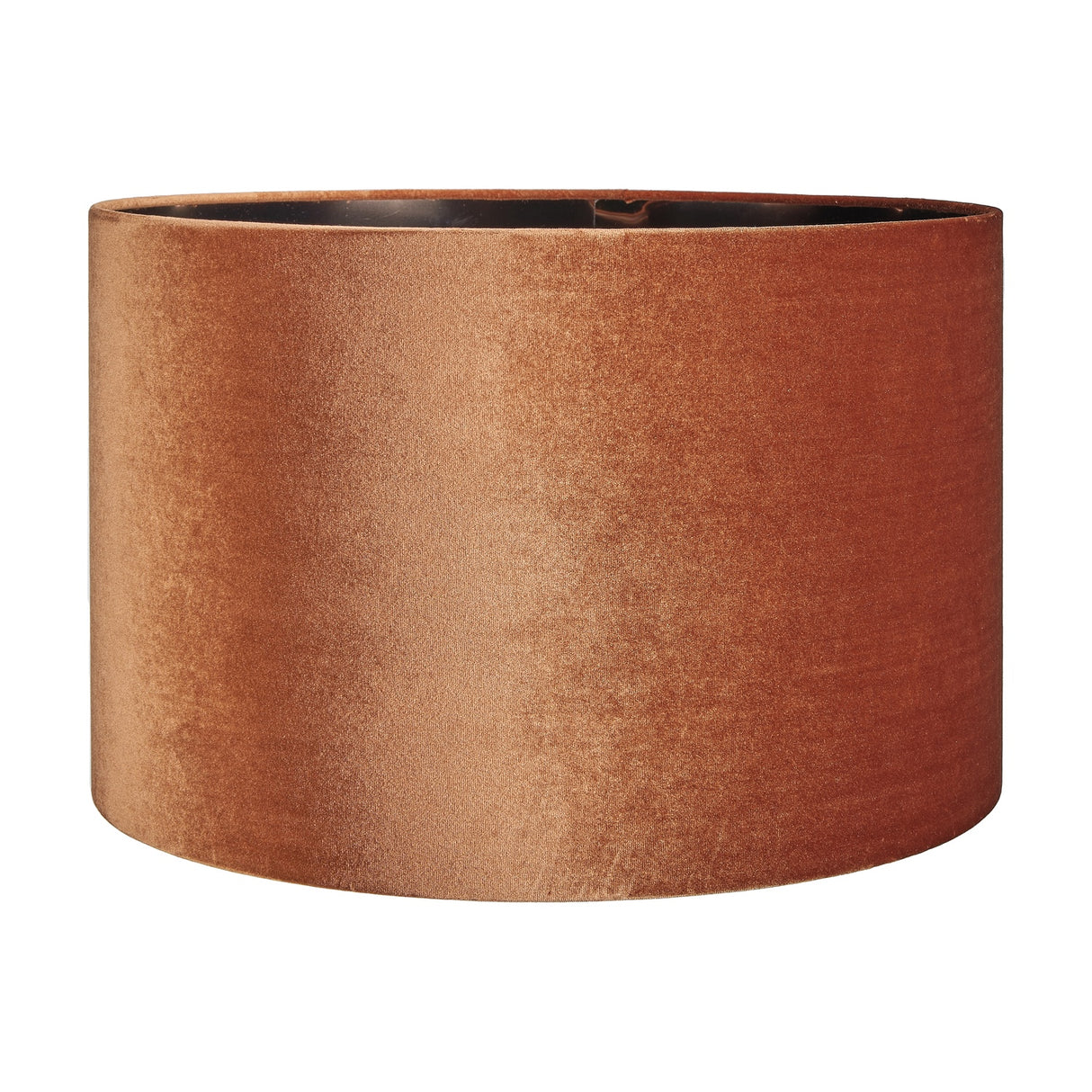 Bow Tobacco Velvet Cylinder Lampshade - 45cm