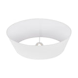 Mia Ivory Oval Cotton Mix Lampshade - 11cm