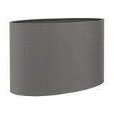 Mia Steel Grey Oval Cotton Mix Lampshade - 20cm