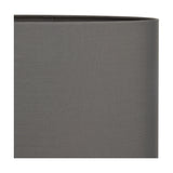 Mia Steel Grey Oval Cotton Mix Lampshade - 20cm