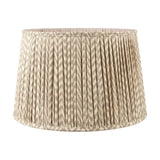 Vienna Taupe Chevron Pleated Lampshade - 30cm