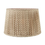 Vienna Taupe Chevron Pleated Lampshade - 45cm