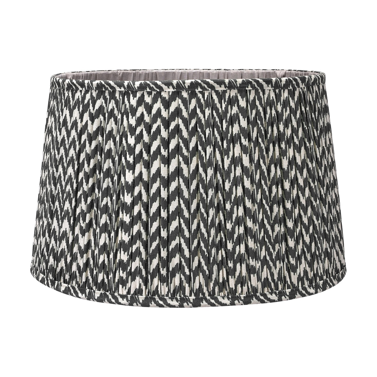 Vienna Black Chevron Pleated Lampshade - 50cm