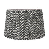 Vienna Black Chevron Pleated Lampshade - 50cm