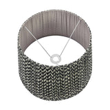 Vienna Black Chevron Pleated Lampshade - 50cm