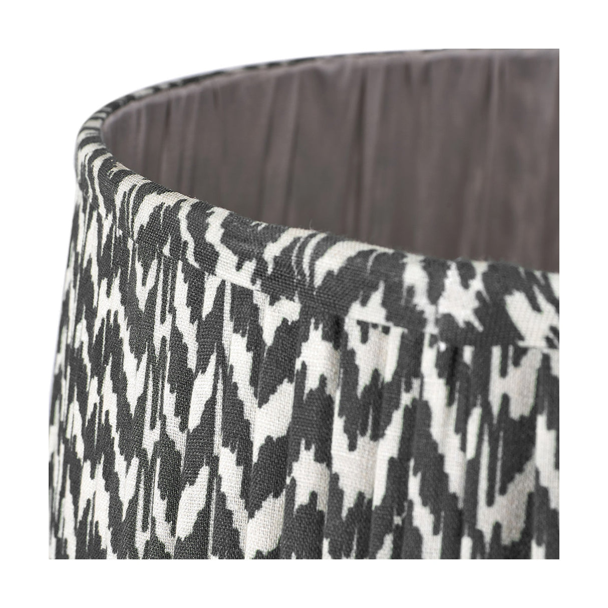 Vienna Black Chevron Pleated Lampshade - 50cm