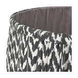 Vienna Black Chevron Pleated Lampshade - 50cm