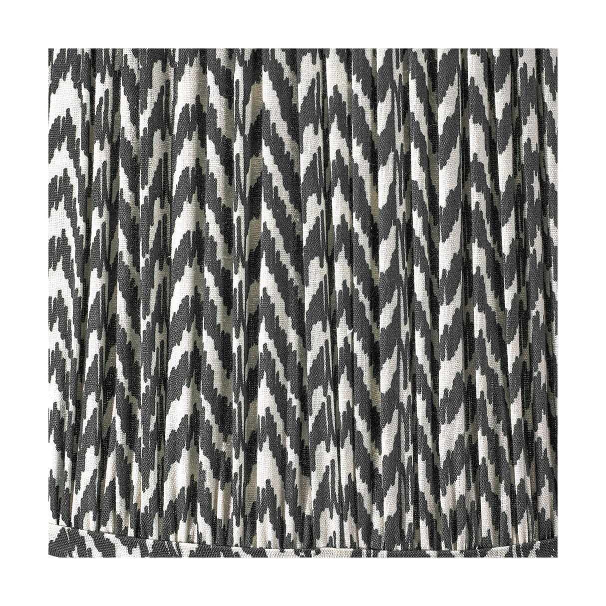 Vienna Black Chevron Pleated Lampshade - 50cm