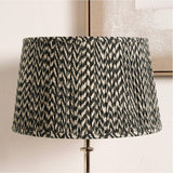 Vienna Black Chevron Pleated Lampshade - 50cm