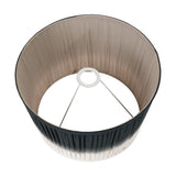 Scallop Black Ombre Soft Pleated Tapered Lampshade - 25cm