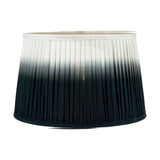 Scallop Black Ombre Soft Pleated Tapered Lampshade - 25cm