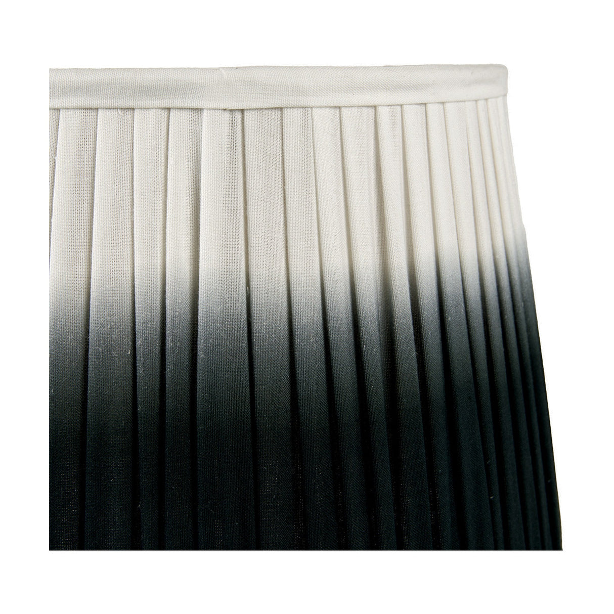 Scallop Black Ombre Soft Pleated Tapered Lampshade - 25cm