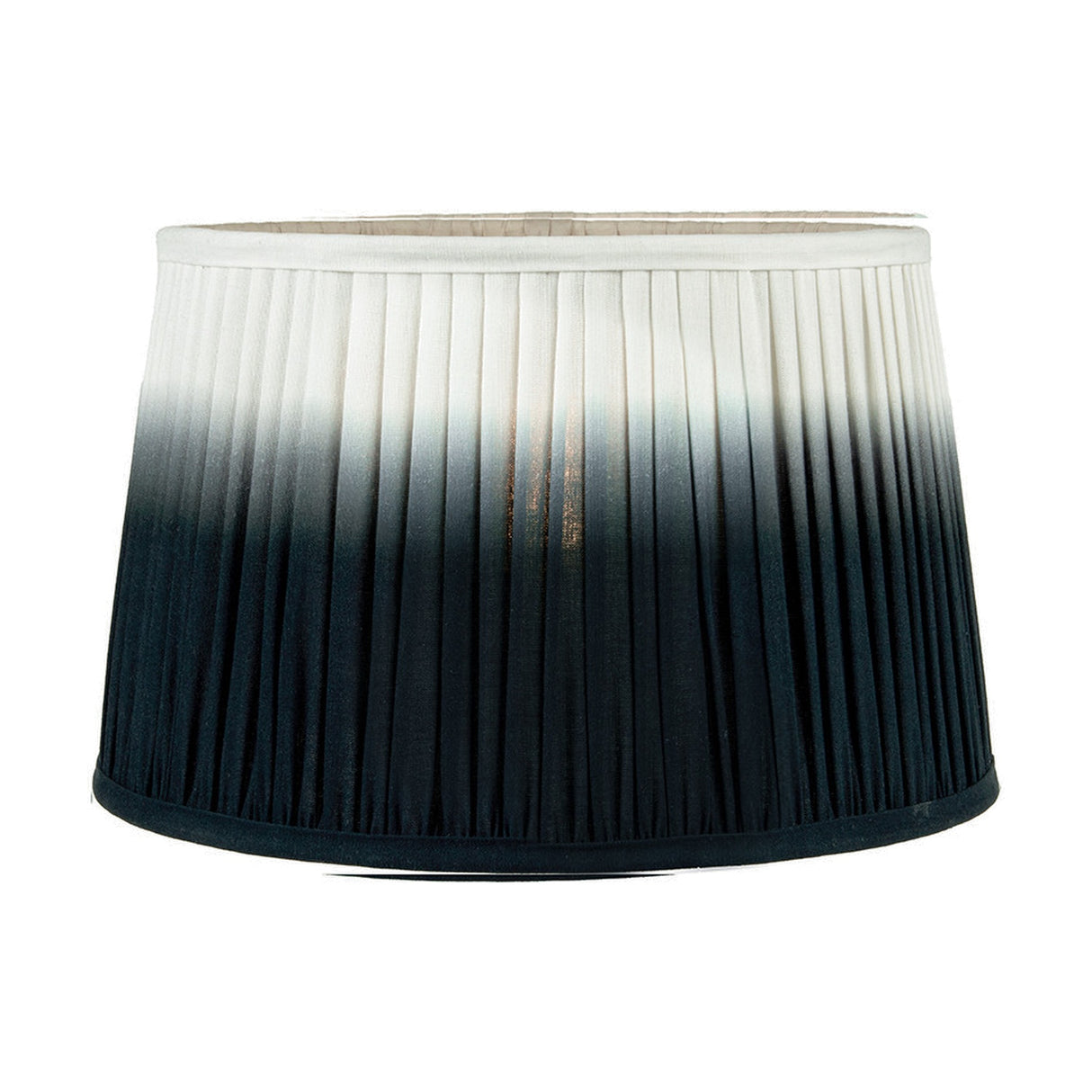 Scallop Black Ombre Soft Pleated Tapered Lampshade - 35cm