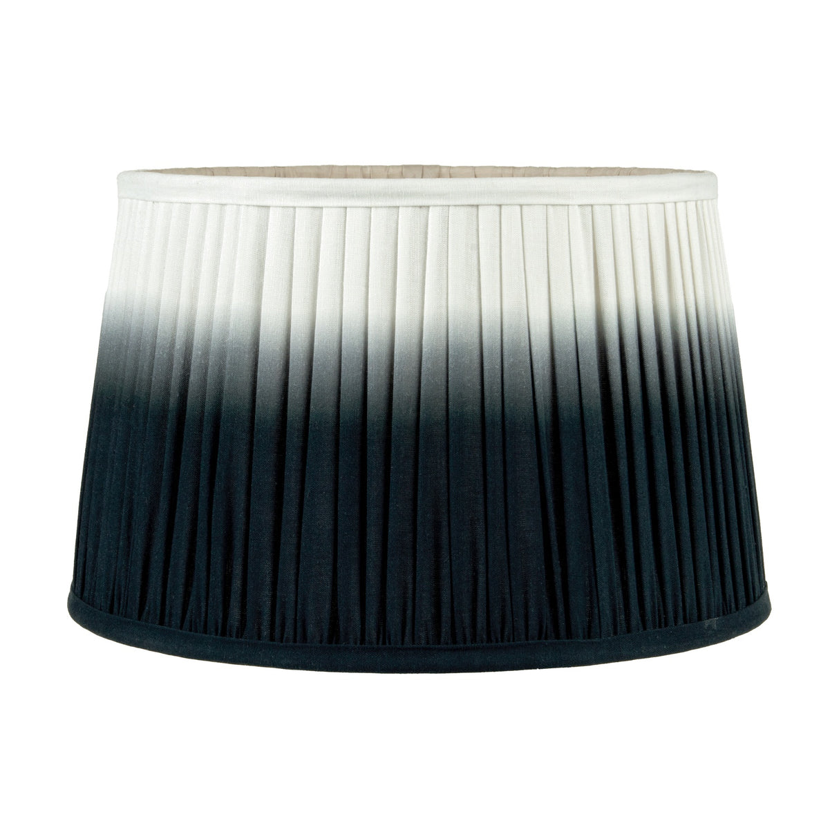 Scallop Black Ombre Soft Pleated Tapered Lampshade - 20cm