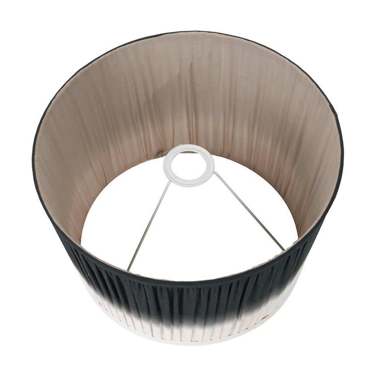 Scallop Black Ombre Soft Pleated Tapered Lampshade - 20cm