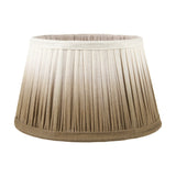 Scallop Taupe Ombre Soft Pleated Tapered Lampshade - 20cm