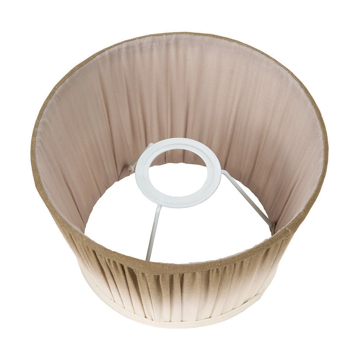 Scallop Taupe Ombre Soft Pleated Tapered Lampshade - 20cm