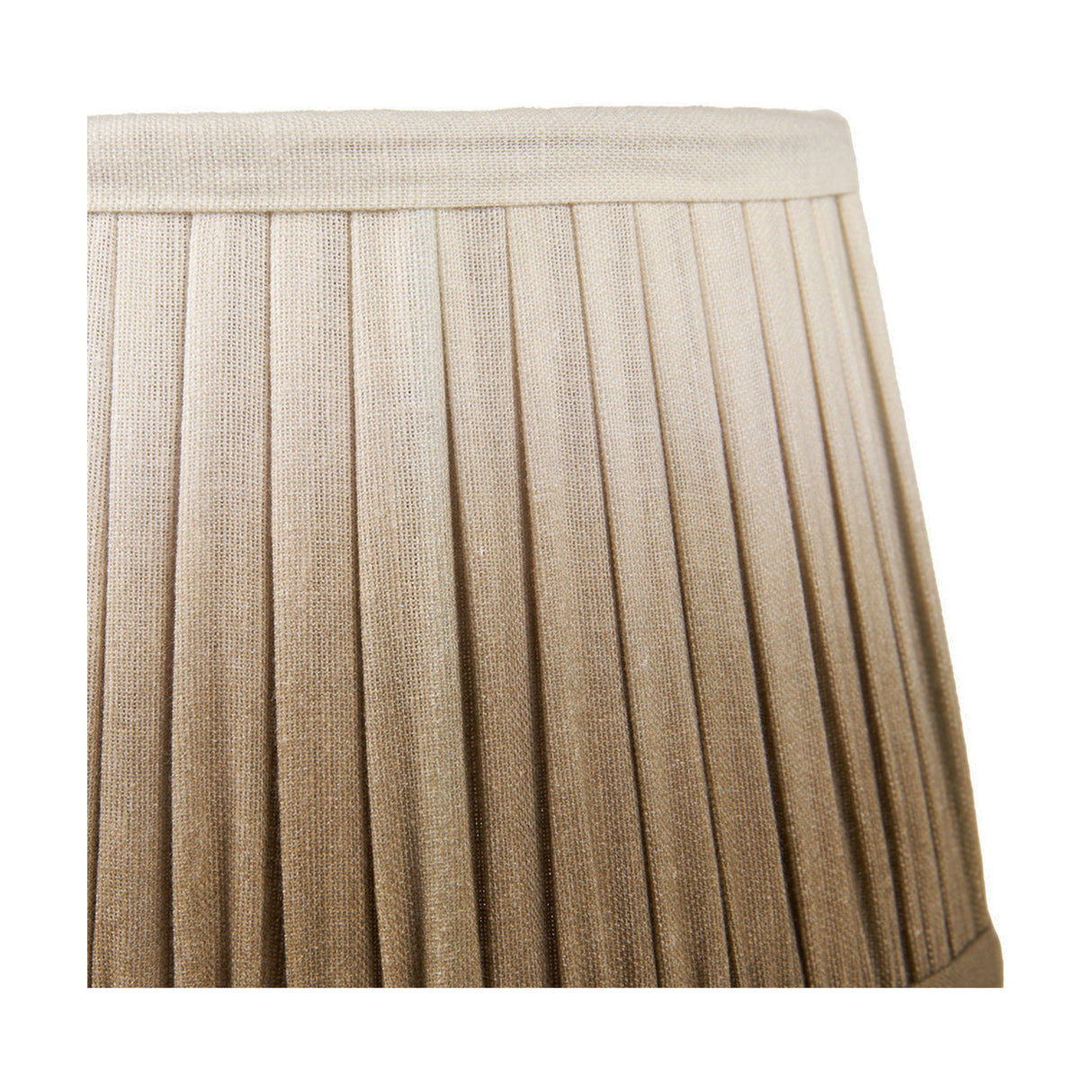 Scallop Taupe Ombre Soft Pleated Tapered Lampshade - 20cm