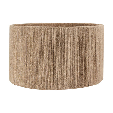Issa Rope Cylinder Lampshade in natural jute-style rope texture, 40cm wide drum shape, shown on a plain white background.
