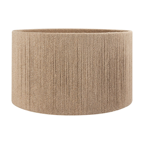 Issa Rope Cylinder Lampshade, 45cm, in natural woven rope texture with a drum shape, shown on a plain white background.