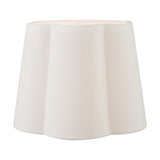 Posy White Handloom Scalloped Tapered Lampshade - 30cm