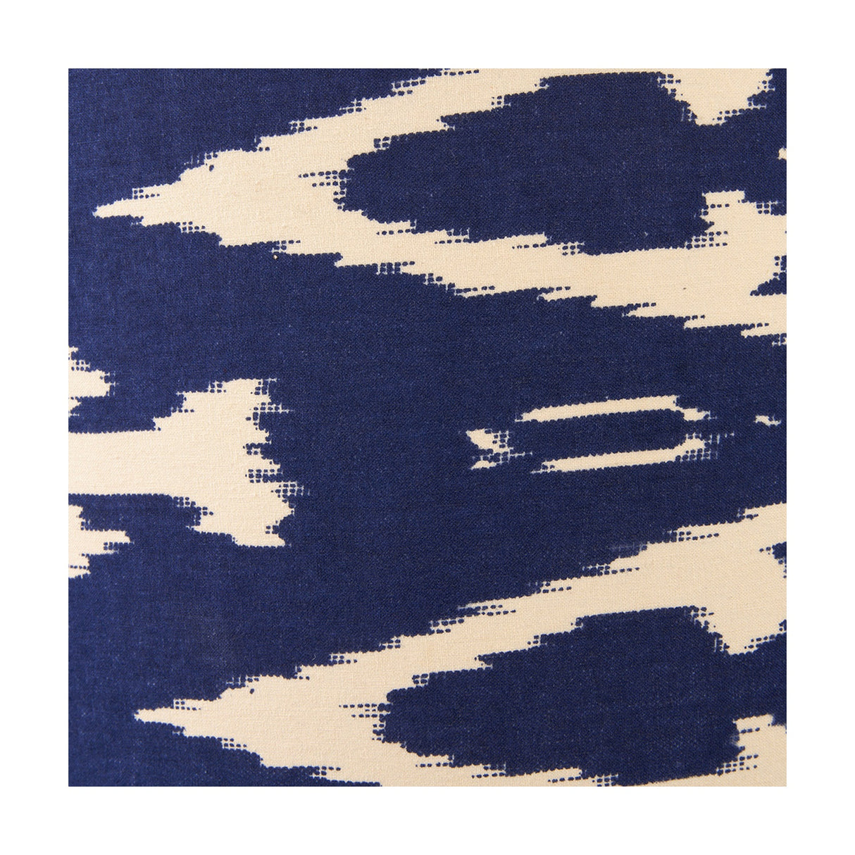 Lars Ocean Blue Ikat Cylinder Lampshade - 30cm
