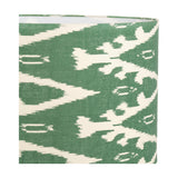 Lars Racing Green Ikat Cylinder Lampshade - 35cm