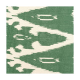 Lars Racing Green Ikat Cylinder Lampshade - 35cm