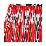 Izara Red Ikat Pleated Tapered Lampshade - 40cm