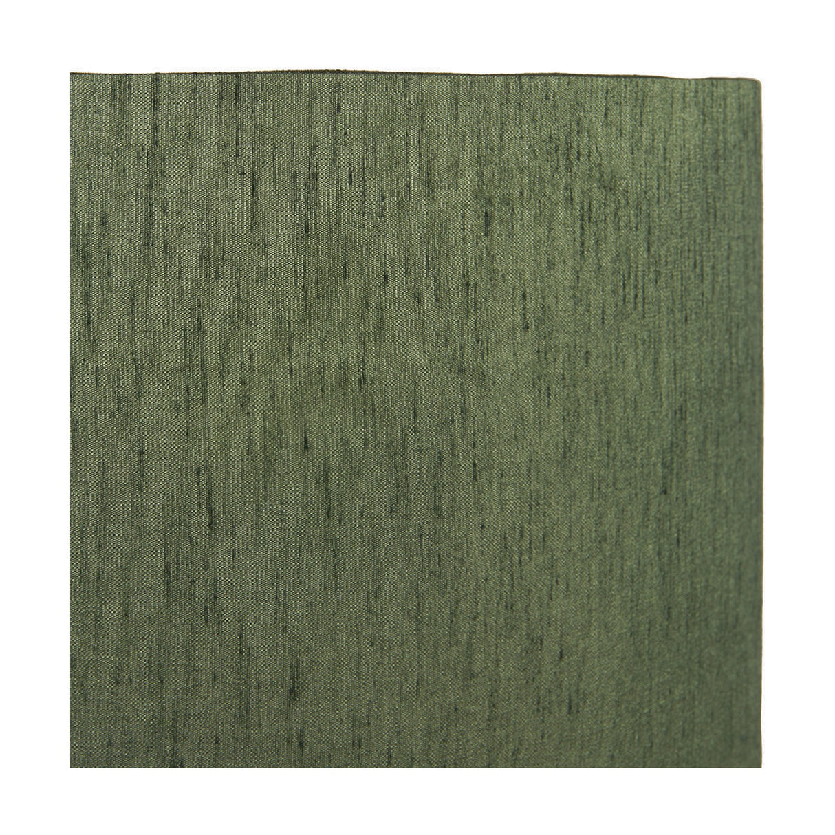 Stellan Green Slubbed Silk Mix Gold Lined Cylinder Lampshade - 35cm
