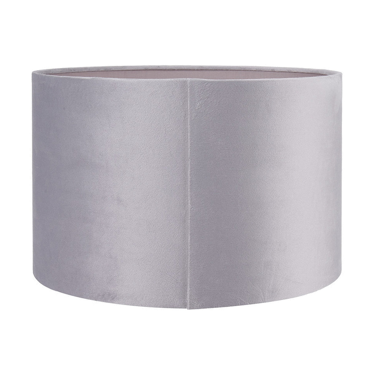 Rene Light Grey Velvet Cylinder Lampshade - 35cm