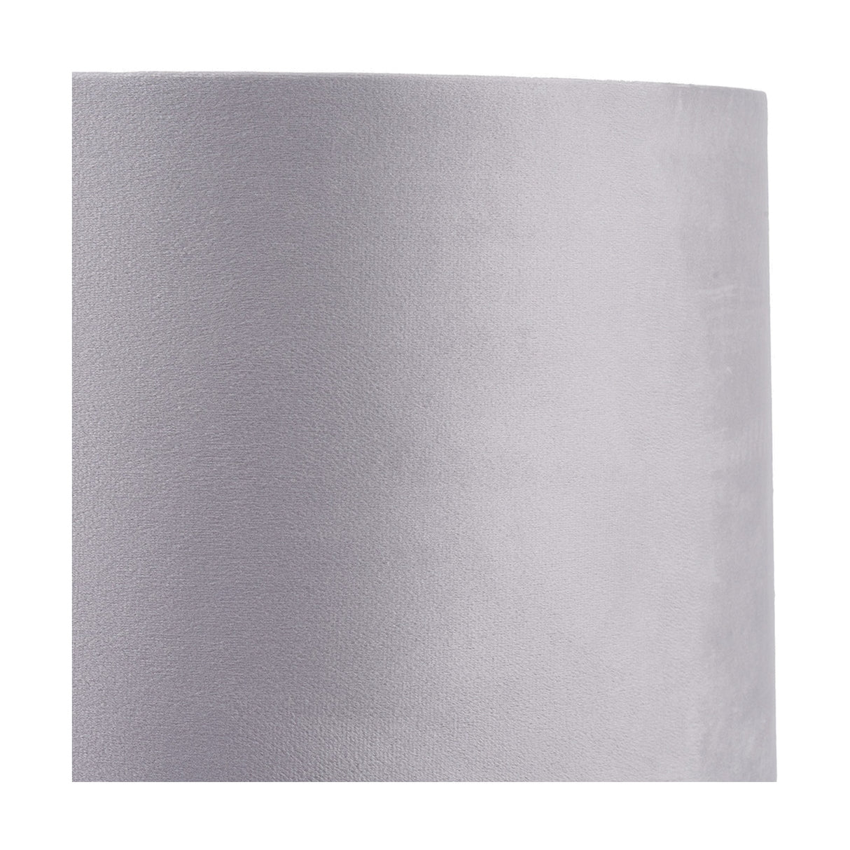 Rene Light Grey Velvet Cylinder Lampshade - 40cm