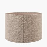 Rouen Taupe Boucle Cylinder Lampshade - 30cm