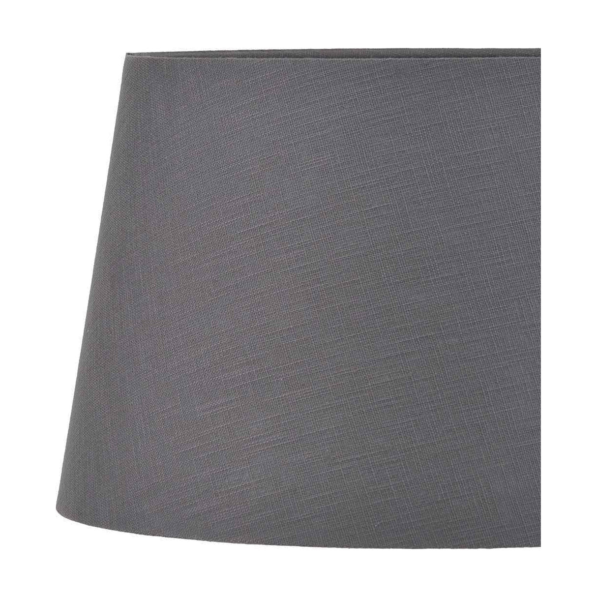 Lys Steel Grey Self Lined Linen Tapered Lampshade - 35cm
