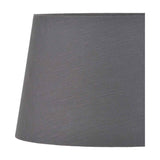 Lys Steel Grey Self Lined Linen Tapered Lampshade - 35cm
