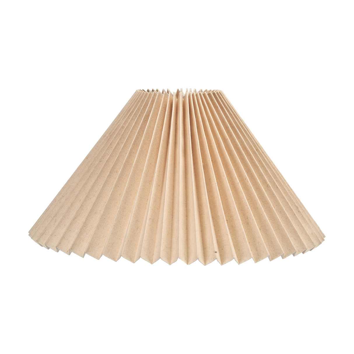Amelia Linen Hard Pleated Tapered Lampshade - 40cm