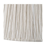 Thiago Natural Stripe Pleated Tapered Lampshade - 40cm